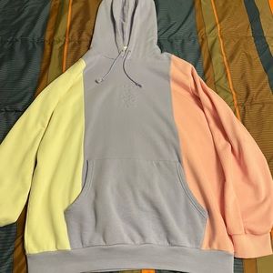 Teddy Fresh Pastel Color Block Hoodie XL